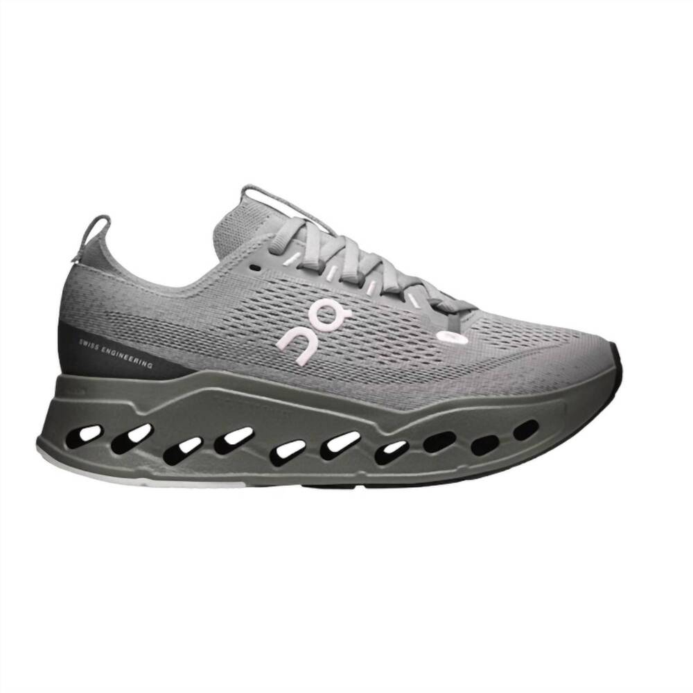 NEW ON women's cloudsurfer max shoe in alloy/asphalt